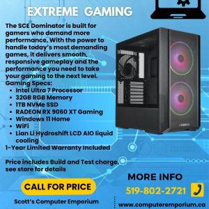 SCE Dominator Extreme Gaming PC